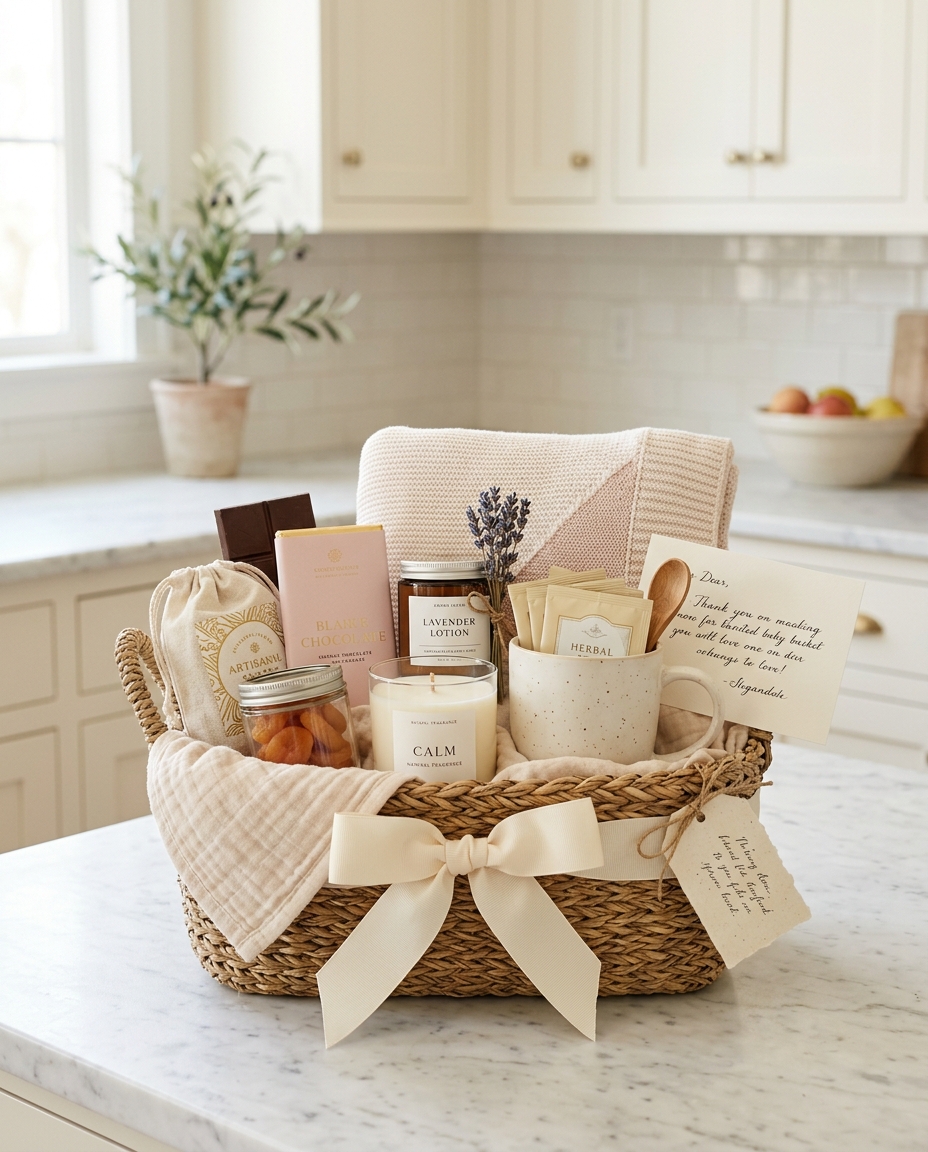 Welcome New Baby — gift basket by Bella Hanover Baskets